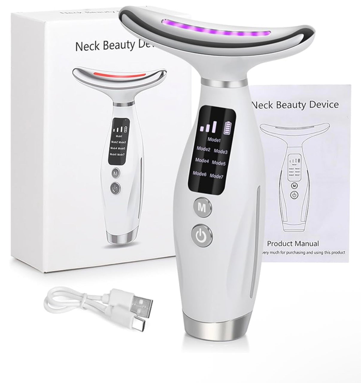 Appareil de Lifting Facial EMS à Micro-courant – 7 Modes